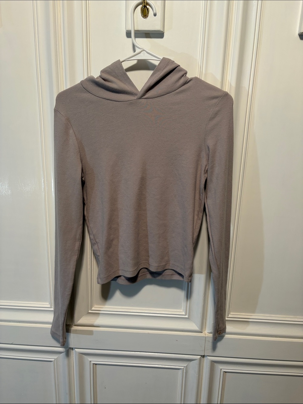 wild fable Taupe Hooded Long-Sleeve Top